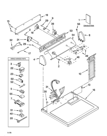 Top and console parts