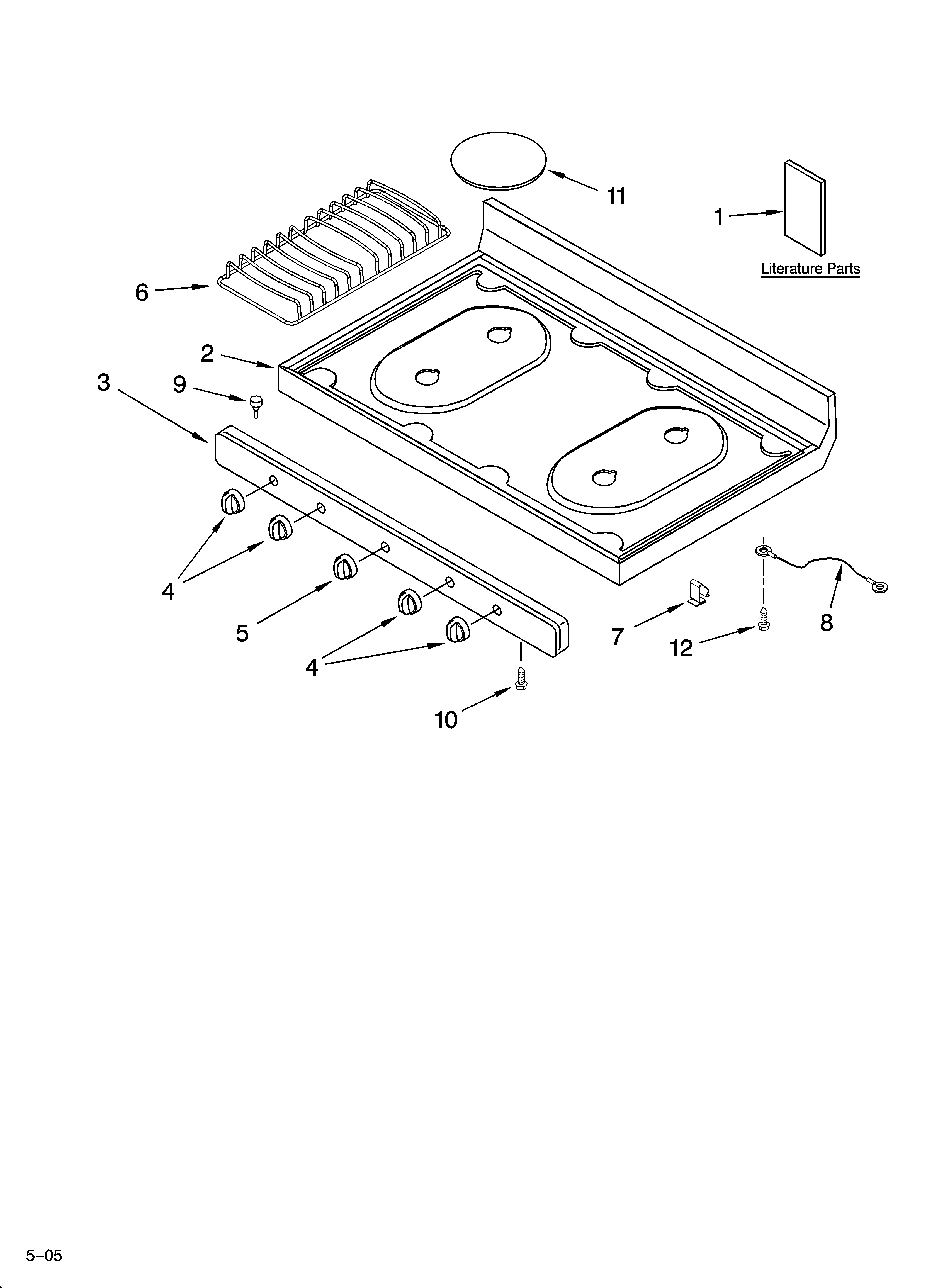 Cooktop parts