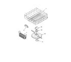Estate TUD6750RD0 lower dishrack parts, optional parts (not included) diagram