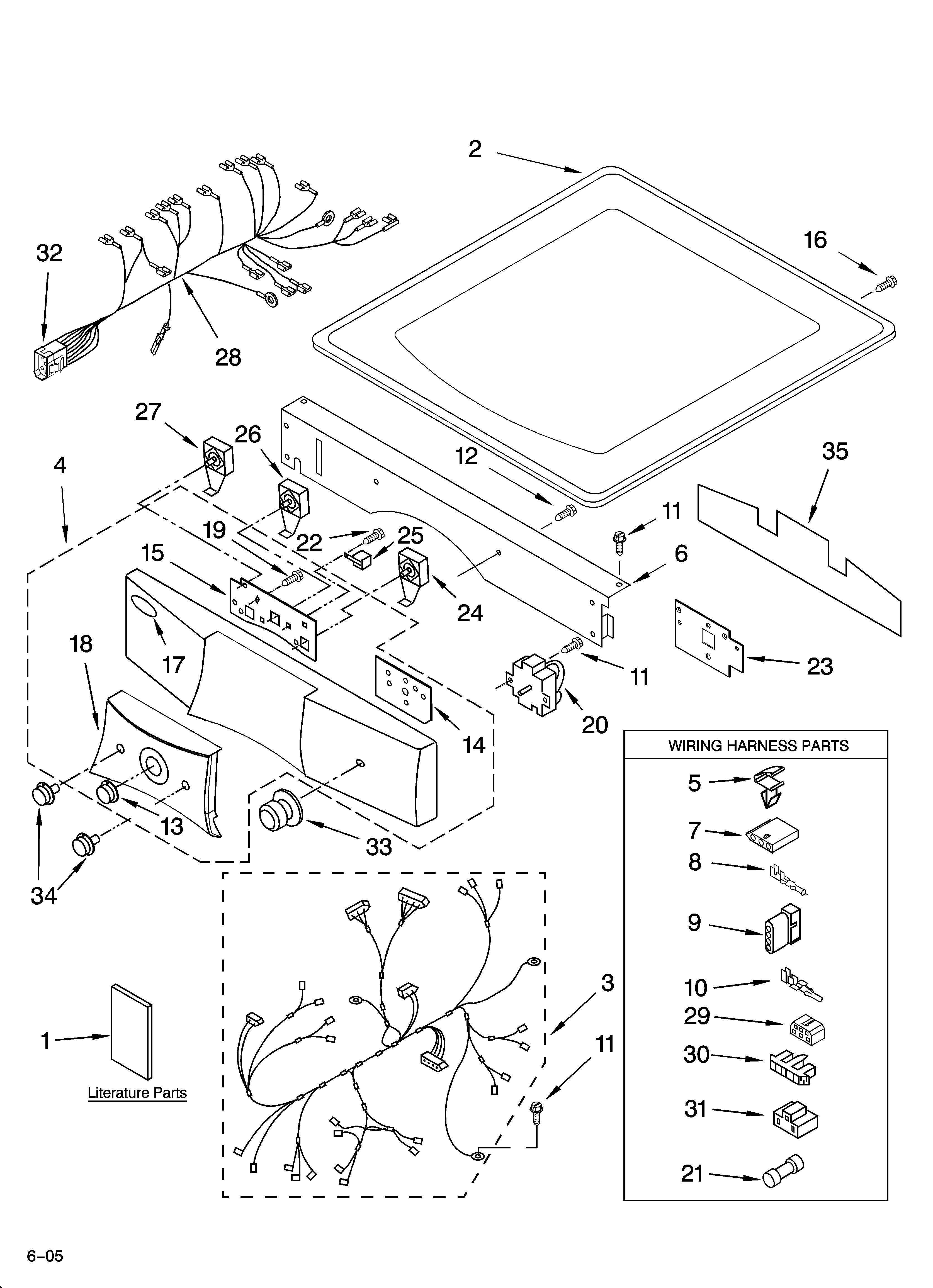 Top and console parts