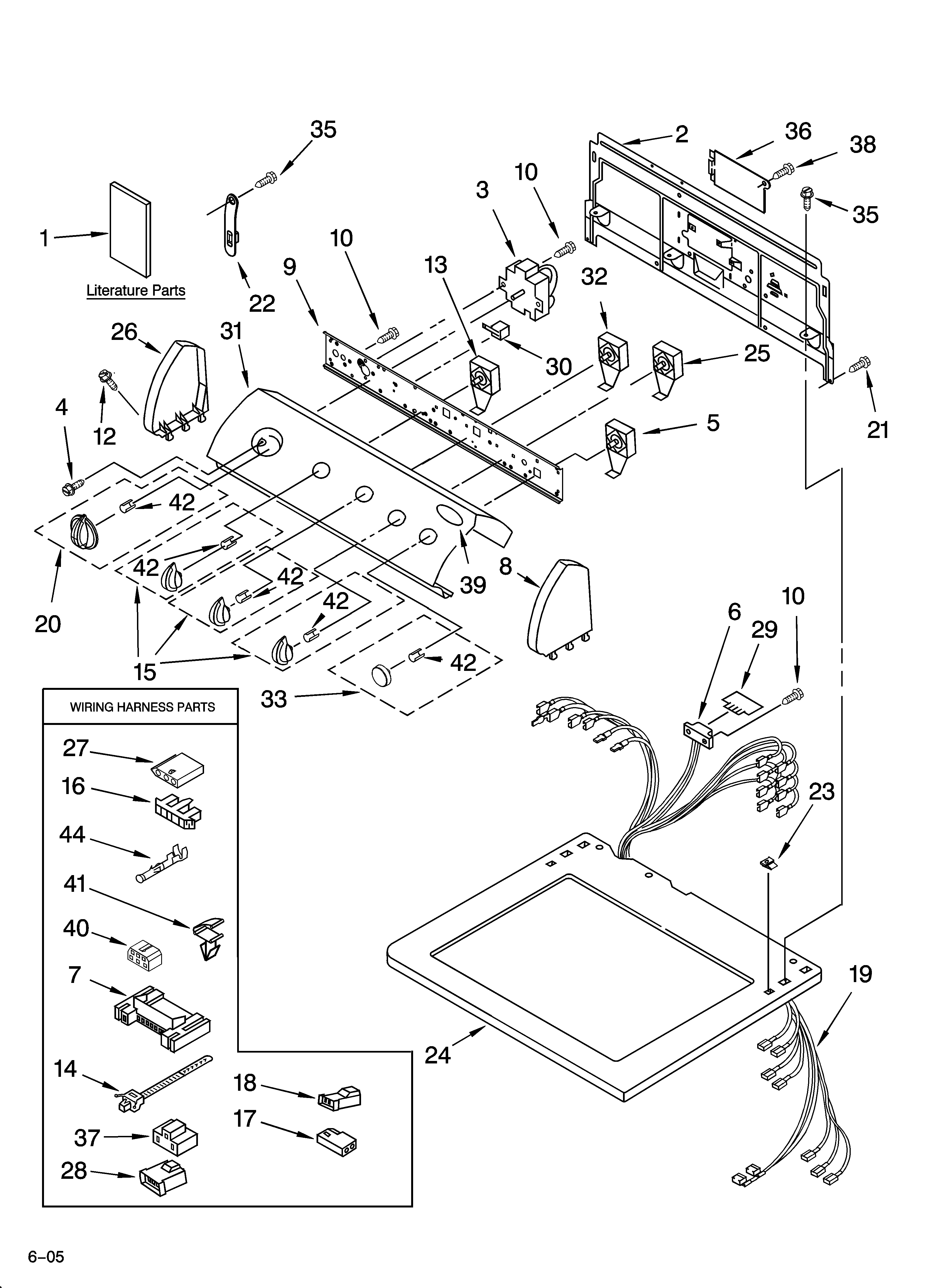 Top and console parts