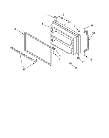 Freezer door parts