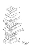 Refrigerator shelf parts