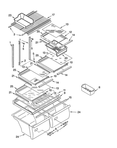 Shelf parts, optional parts