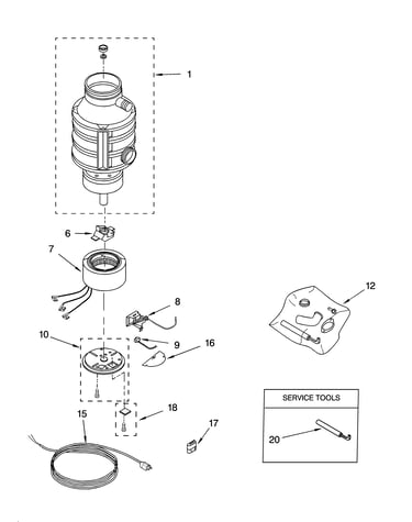 Lower housing and motor parts