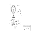 Whirlpool GC5000XE2 lower housing and motor parts diagram