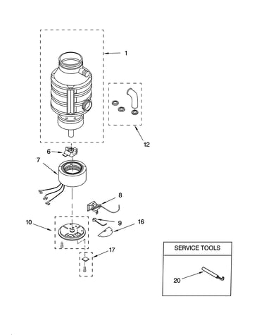 Lower housing and motor parts
