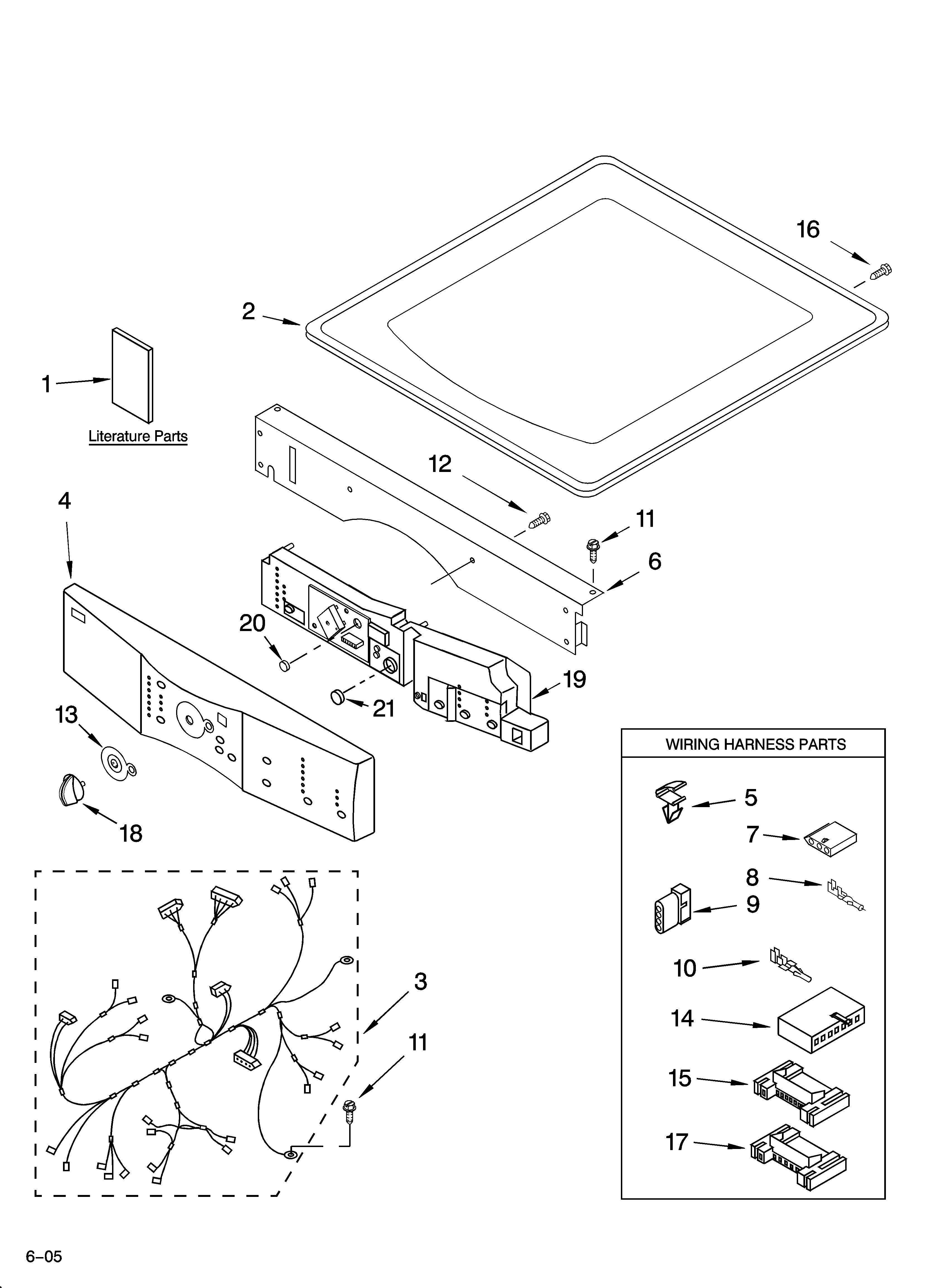 Top and console parts