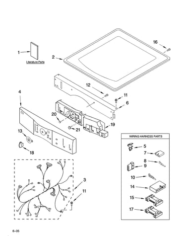Top and console parts
