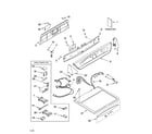 Whirlpool GGW9868KQ4 top and console parts diagram