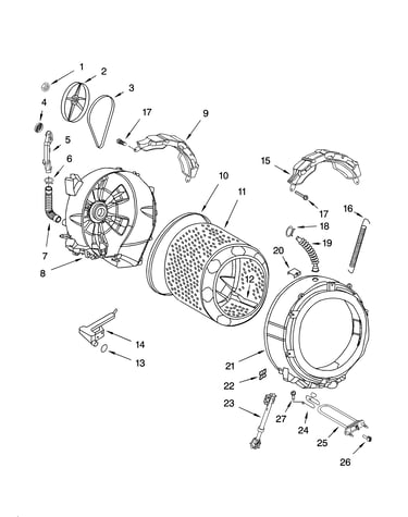 Tub and basket parts