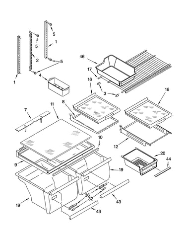Shelf parts