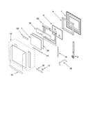 Oven door parts
