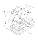 Burner box, gas valves, and switches, optional parts