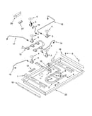 Burner box, gas valves, and switches, optional parts