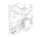 KitchenAid KUIS185JBS2 cabinet liner and door parts diagram