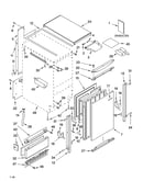 Cabinet liner and door parts