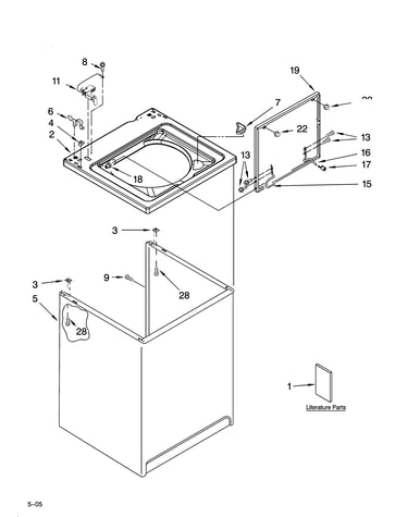 Top and cabinet parts