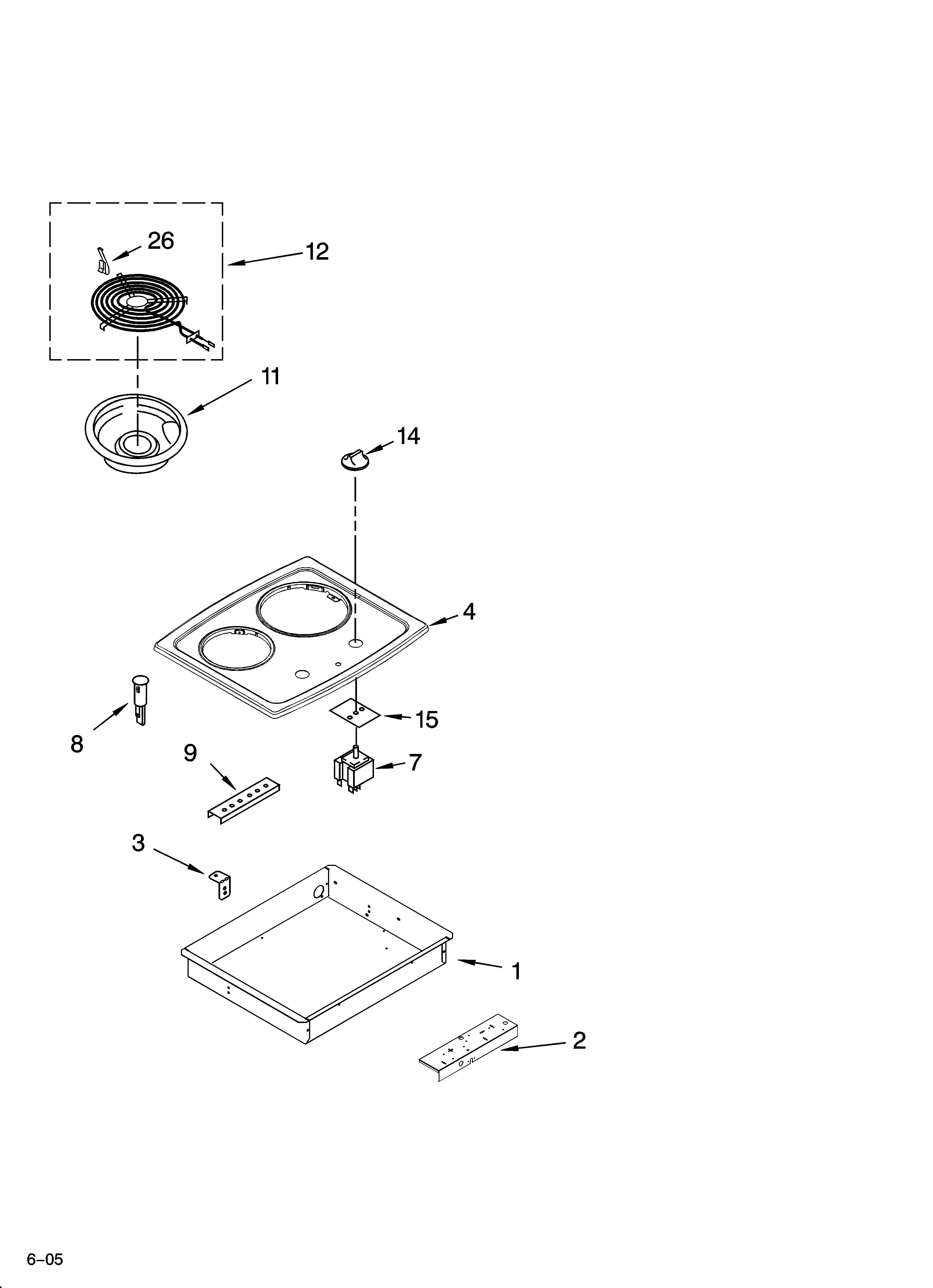 Cooktop parts, optional parts