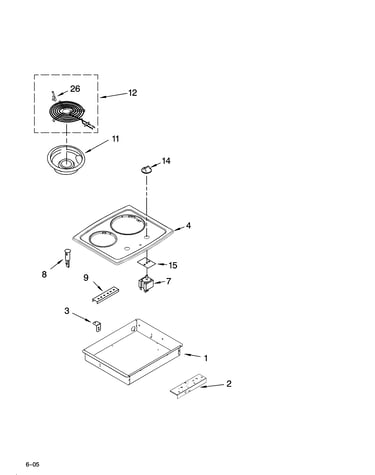 Cooktop parts, optional parts
