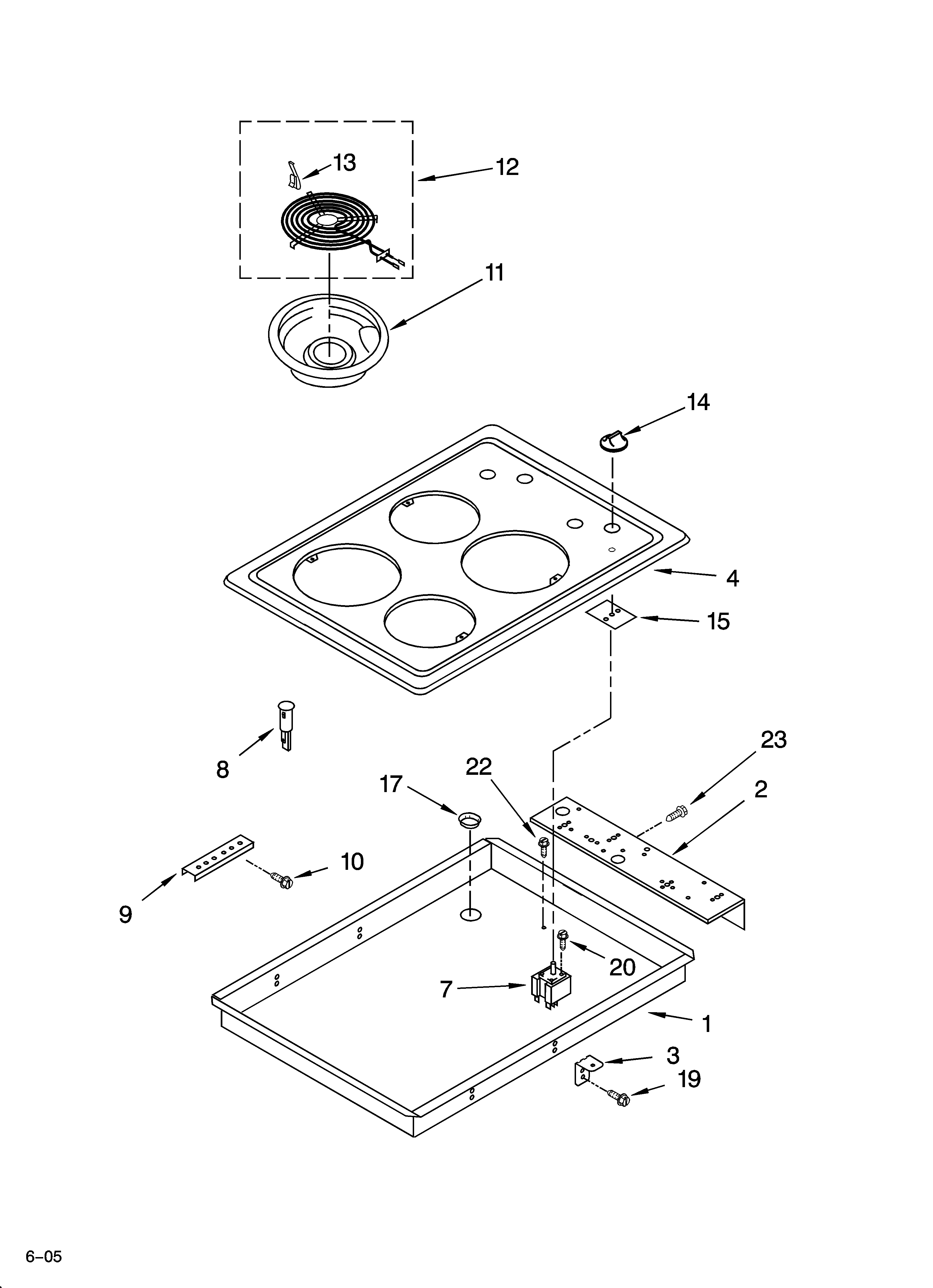 Cooktop parts