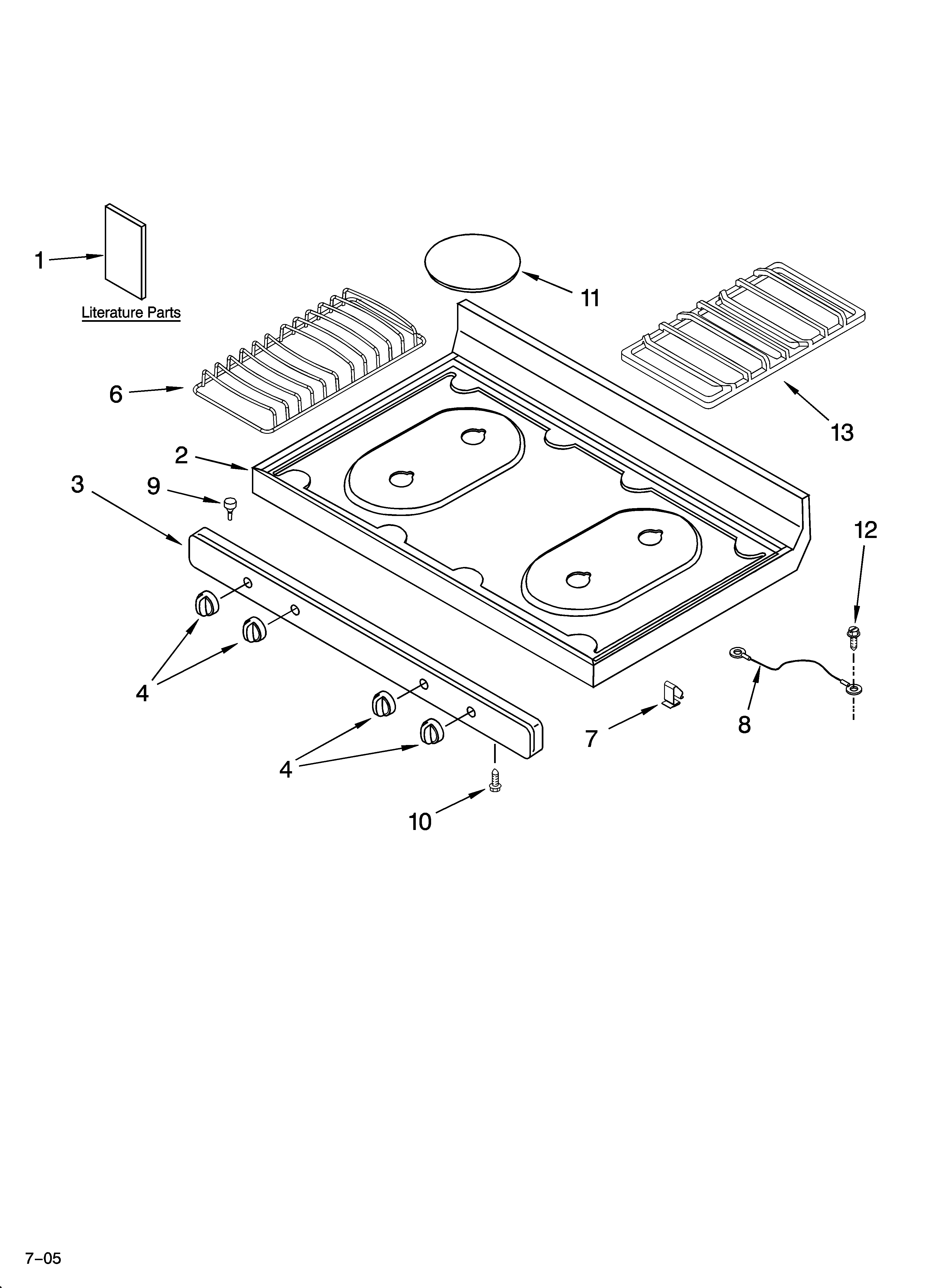 Cooktop parts
