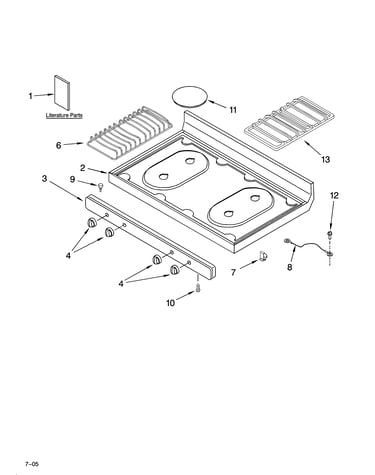 Cooktop parts