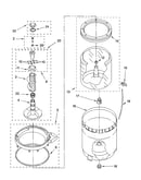 Agitator, basket and tub parts