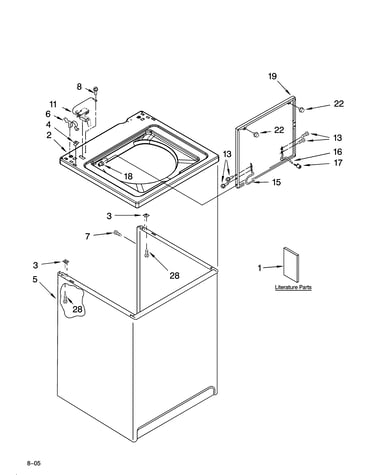 Top and cabinet parts