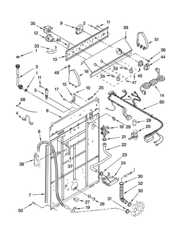 Controls and rear panel parts