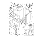 Whirlpool 3RLEQ8000KQ4 cabinet parts diagram