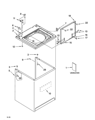 Top and cabinet parts