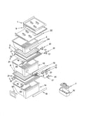 Refrigerator shelf parts