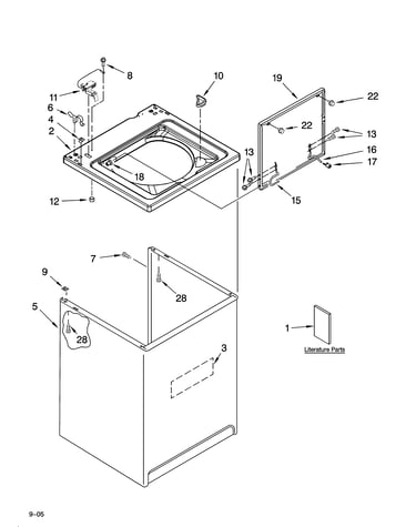 Top and cabinet parts