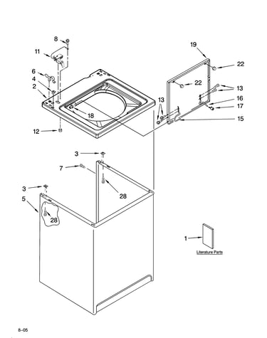 Top and cabinet parts