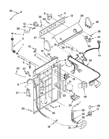 Controls and rear panel parts
