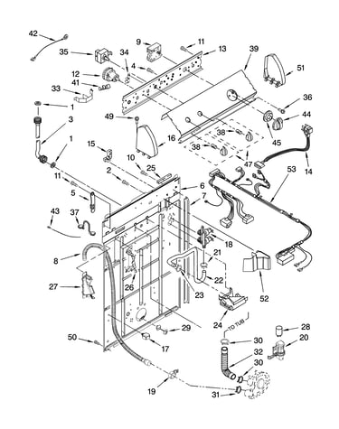 Controls and rear panel parts