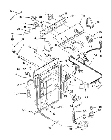 Controls and rear panel parts