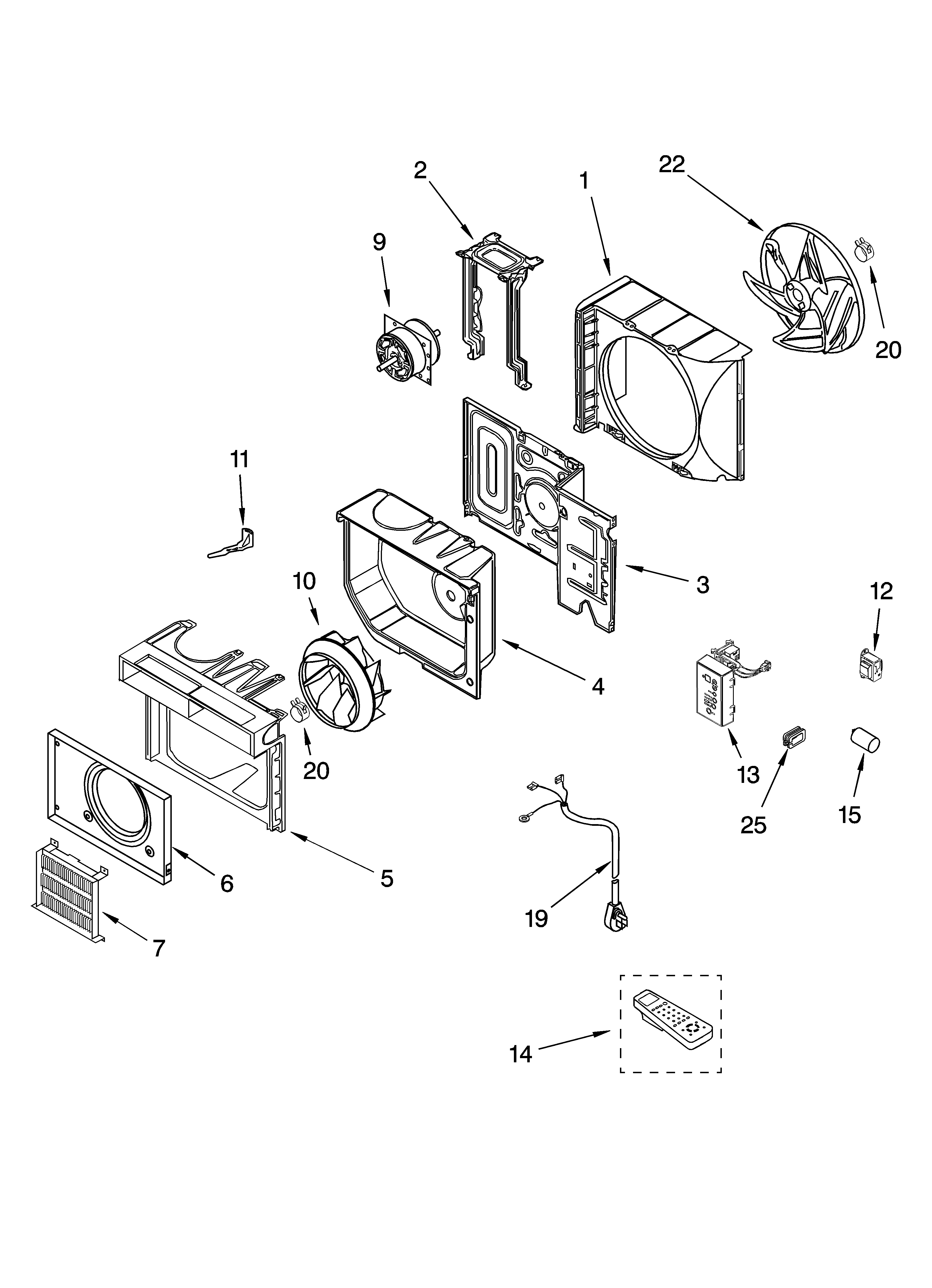 Airflow and control parts