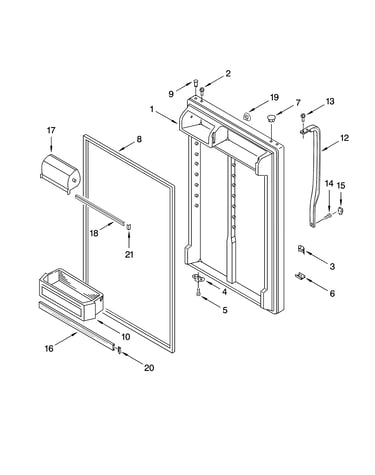 Refrigerator door parts