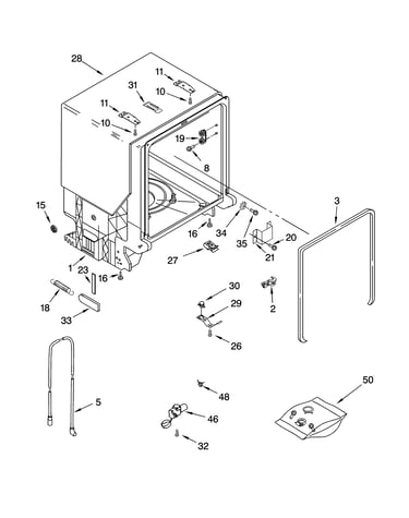 Tub and frame parts