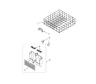 Whirlpool DU1101XTPQ6 lower rack parts, optional parts (not included) diagram