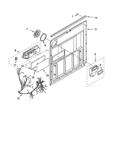 Door and latch parts