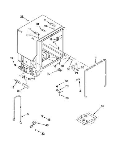 Tub and frame parts