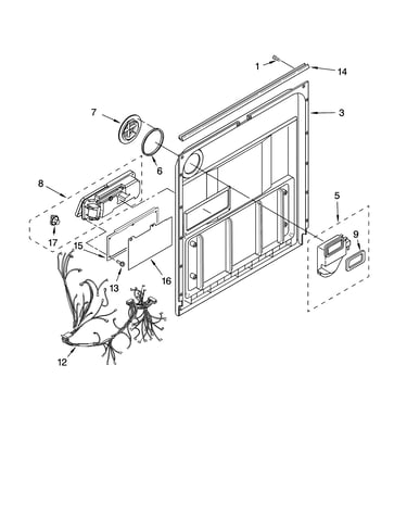 Door and latch parts