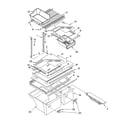 Whirlpool ET8MHMXRT00 shelf parts, optional parts diagram