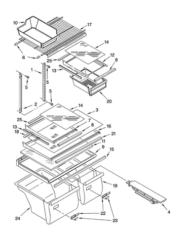 Shelf parts, optional parts
