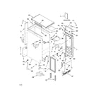 Whirlpool GI1500XHB7 cabinet liner and door parts diagram