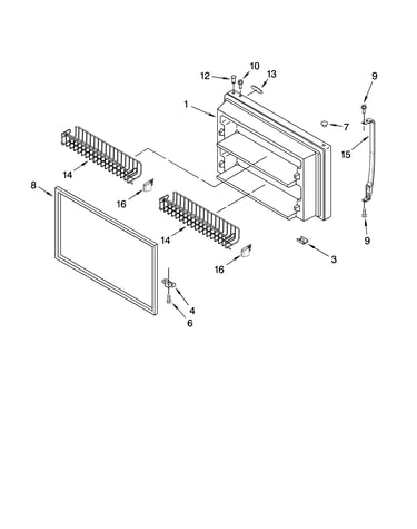 Freezer door parts