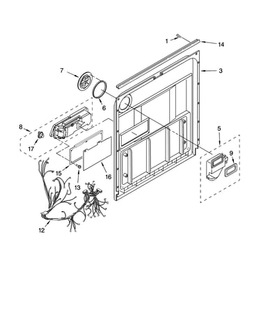 Door and latch parts